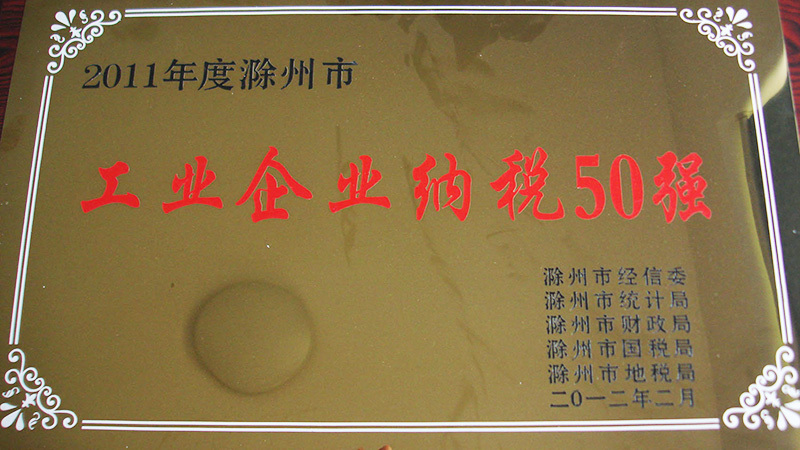 工(gōng)業企業(yè)納稅50強(qiáng)